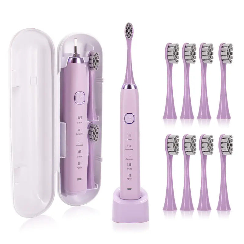 5-level induction charging 8-brush-head sonic electric toothbrush