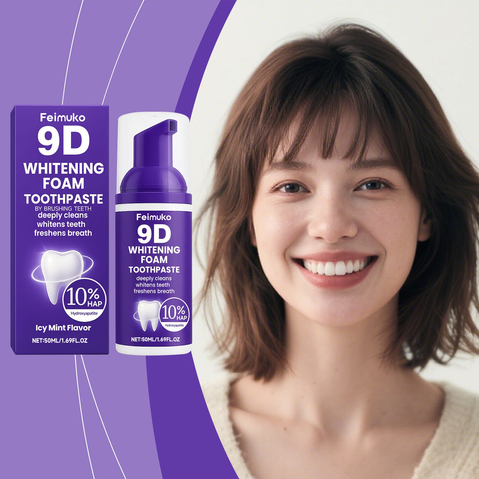 Press-Type Teeth Cleaning Mousse