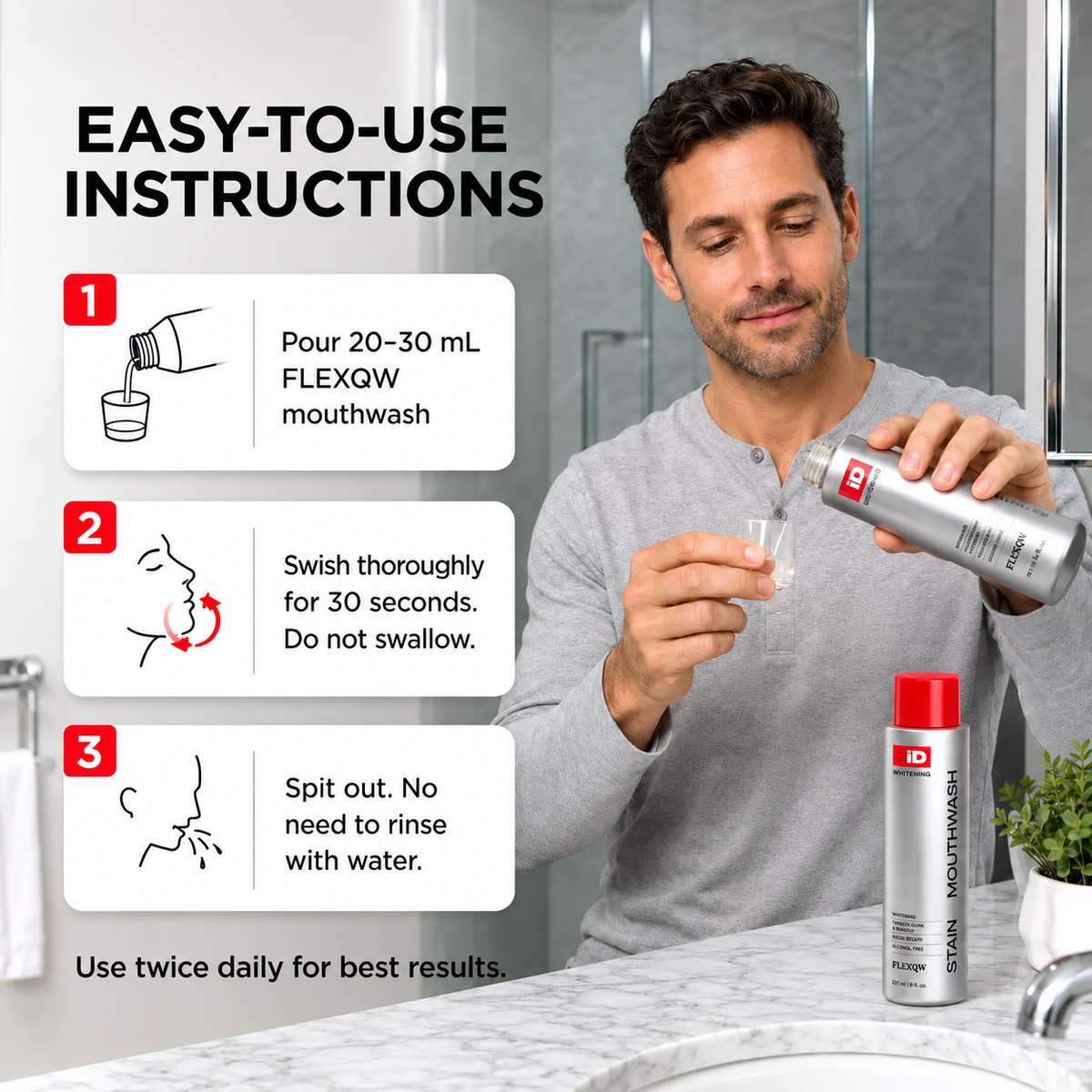 Stain Removing Mouthwash Deep Cleaning Mint