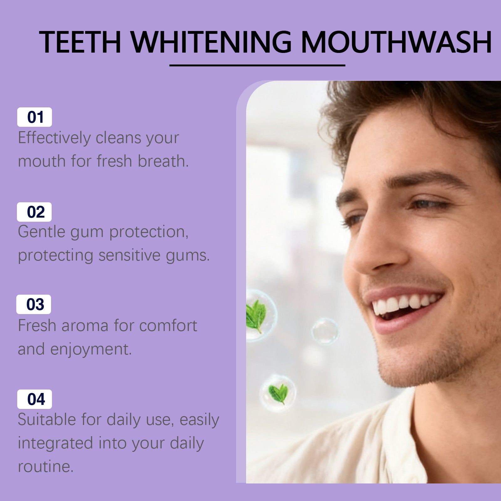 Mint Fresh Mouthwash for Oral Care
