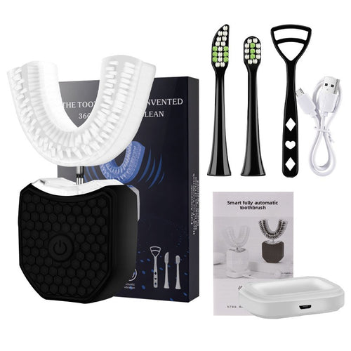 adult U-shaped electric toothbrush Sonic whitening waterproof soft bristle braces